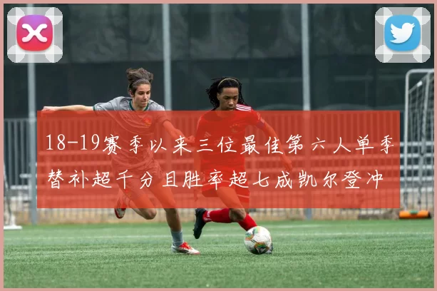 18-19赛季以来三位最佳第六人单季替补超千分且胜率超七成凯尔登冲击新高