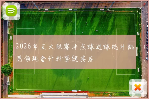 2026年五大联赛非点球进球统计凯恩领跑舍什科紧随其后